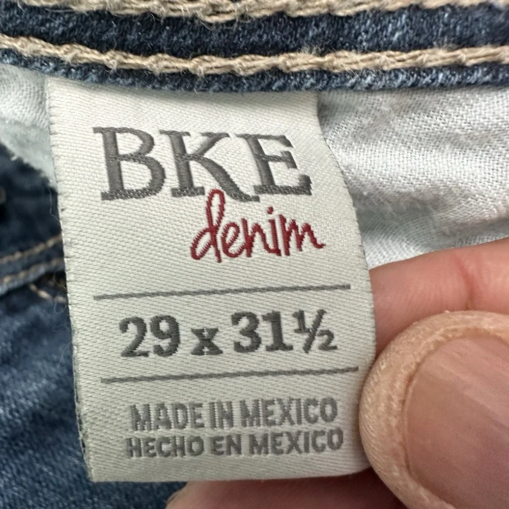 BKE Payton Bootcut  Stretch Jeans Women's 29 R 29x31.5 Blue Dark Wash Mid Rise